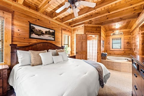 Sink into the plush bedding, surrounded by thoughtful details that make this cozy retreat feel like a luxurious getaway!
