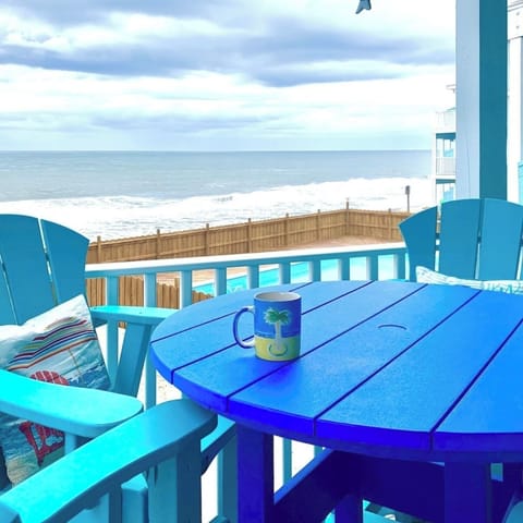 Enjoy the beautiful ocean views from your private balcony!