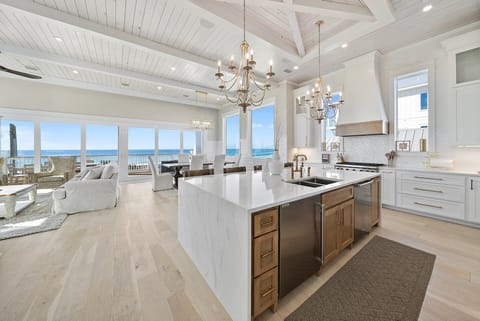Pink Tequila Sunrise | Gourmet Kitchen | High Top Dining Area |  Panoramic Gulf Views | 2nd Floor