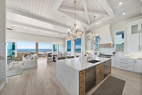 Pink Tequila Sunrise | Main Living & Dining Area | Panoramic Gulf Views | 2nd Floor