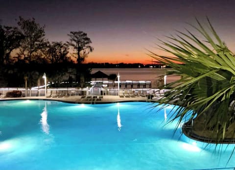 Our amazing pool land lake are yours to enjoy! 