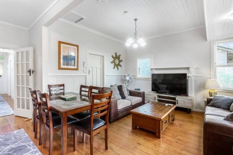 The high ceilings is part of the original features of the bungalow.