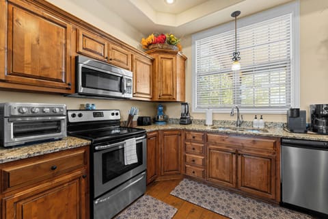 Fully stocked kitchen