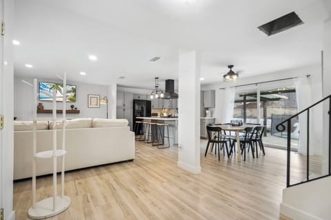 Spacious Living Room Area with Wooden Floor