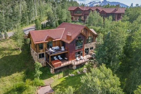 Nestled in the trees on a private lot with tons of privacy