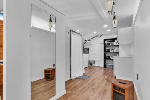 Indoors, Floor, Flooring, Hardwood, Lamp