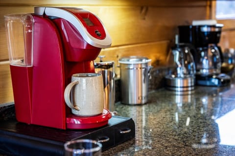 Start your mornings right with a fresh brew from the fully stocked coffee bar.