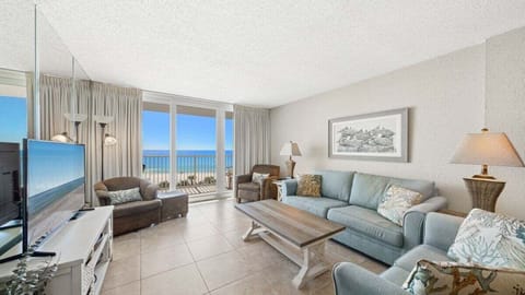 Enjoy breathtaking Gulf views from the living room.