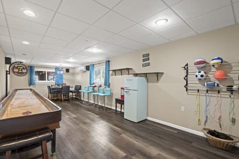 Game Room...shuffle board, games, sports, corn hole!