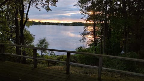 View of Lakefront - View of the Lakefront from the deck. This area has since been cleared of all the brush.
