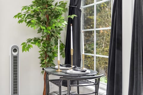 Romantic candle-lit dining