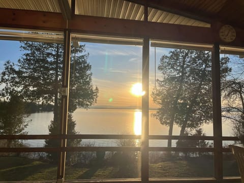 Sunset from the screened in porch