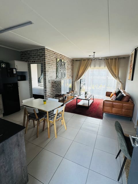 Open plan set up of the apartment