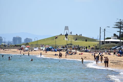 Elwood Beach and Point Ormond Lookout just a short walk from the apartment