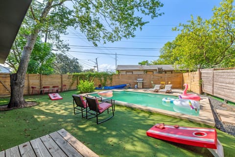 Unwind in the outdoor pool