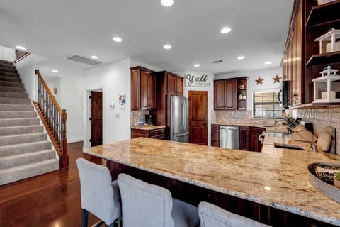 Additional seating at the Kitchen bar