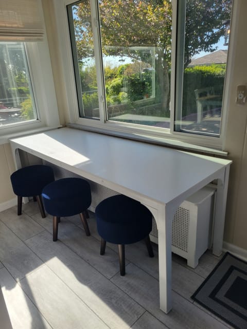 Extra seating with a view - main floor kitchen.