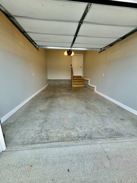 large one car private garage 