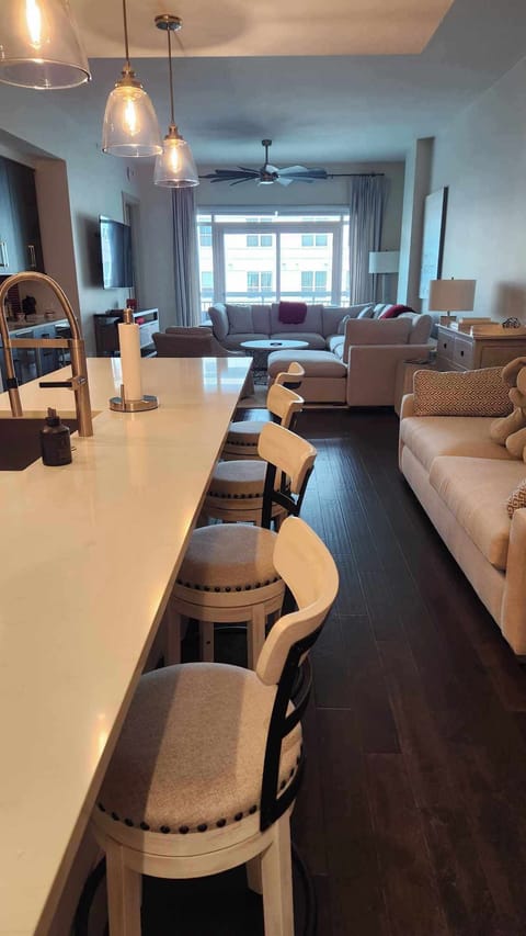 Livingroom / Kitchen Bar seats 4