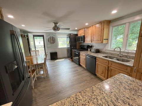 Well-stocked eat-in kitchen with brand new appliances. Cook to your hearts content!