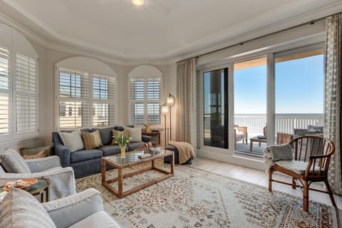 Absolutely Stunning Views from this Professionally Decorated Penthouse Living Area