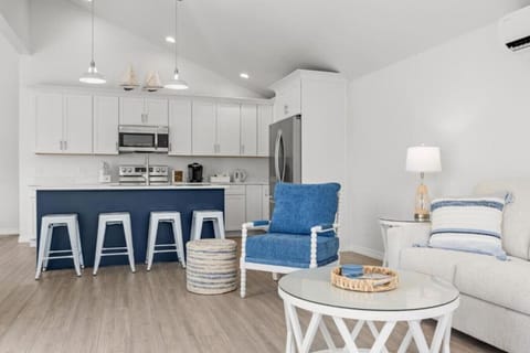 Brand new kitchen with stainless steel appliances