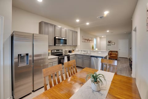 Dining Area | Dishware & Flatware | Central A/C & Heat | 1st Floor