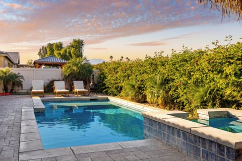 Private pool for a personal backyard oasis.