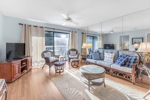 Living area with balcony access