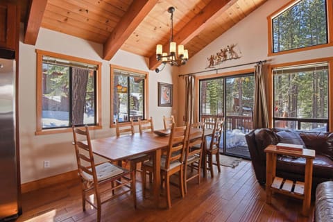 Dining table with seating for 8