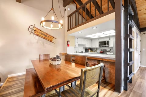 Dining table with seating for 6