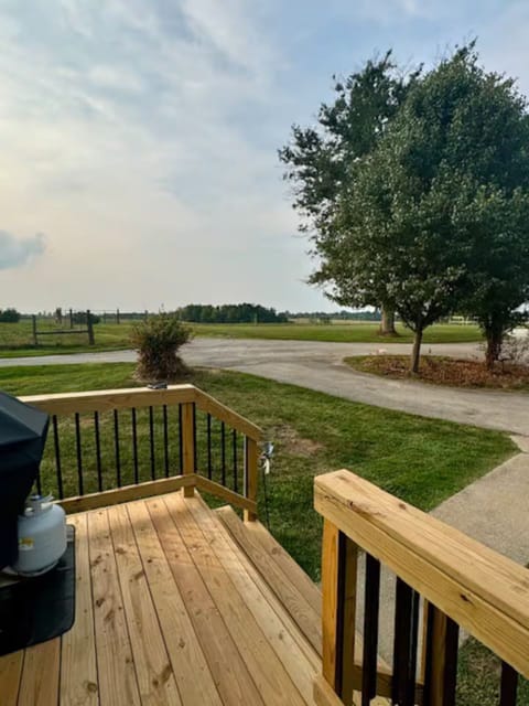 Beautiful view from the back deck.