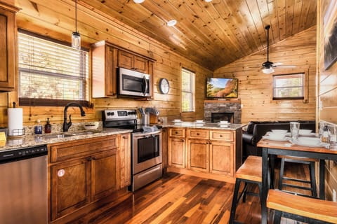 Fully stocked kitchen 