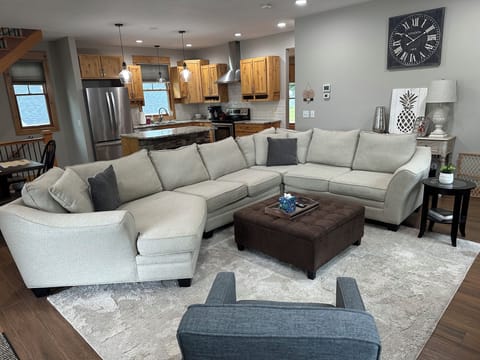 Living room and kitchen view