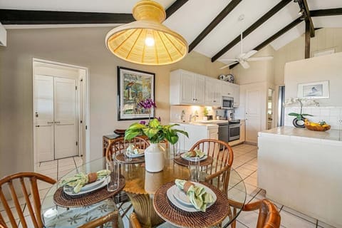 Perfect for family dinners or casual gatherings in a bright, inviting setting