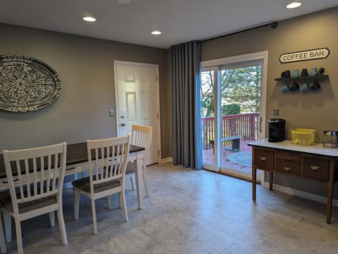 Dining Table and Coffee Bar