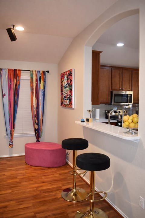 A creative space that still feels calm and livable