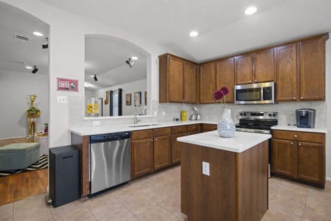 A bright, fully equipped kitchen designed for everyday cooking and ease