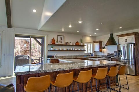 Fully stocked kitchen