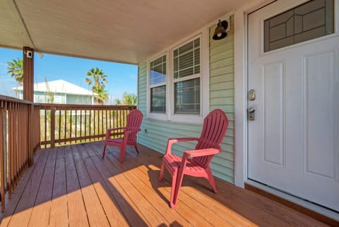 Outdoor seating area.