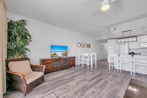 Enjoy a movie on the flat screen