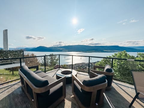 Lakeview from Upper Deck with fire table