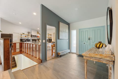 Welcome to your home away from home! This stylish entryway sets the tone for a cozy and memorable stay."