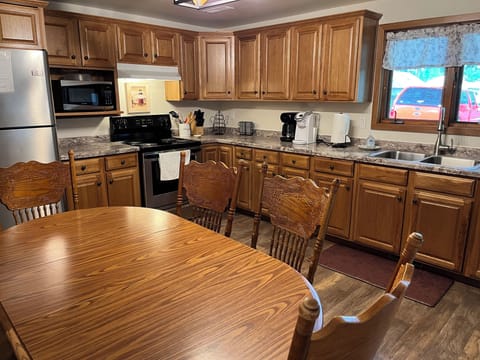 Fully stocked kitchen