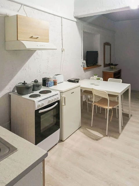 Open-plan space, complete with a smart TV