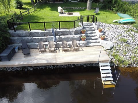 Waterfront dock, great fishing!