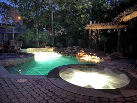 Relax in the salt water pool & spa.