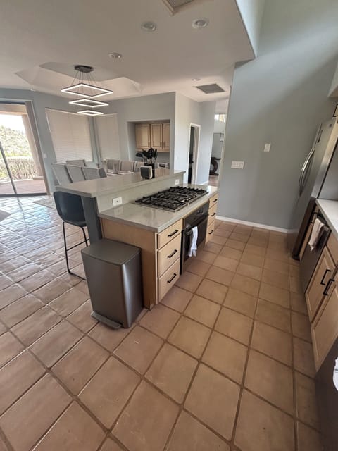 Kitchen into Dining Room.