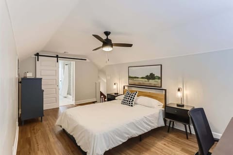 The sliding barn door is the cherry on top of the rustic yet modern vibe of your unit