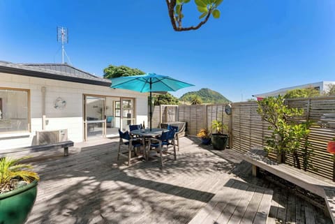 Spacious deck area